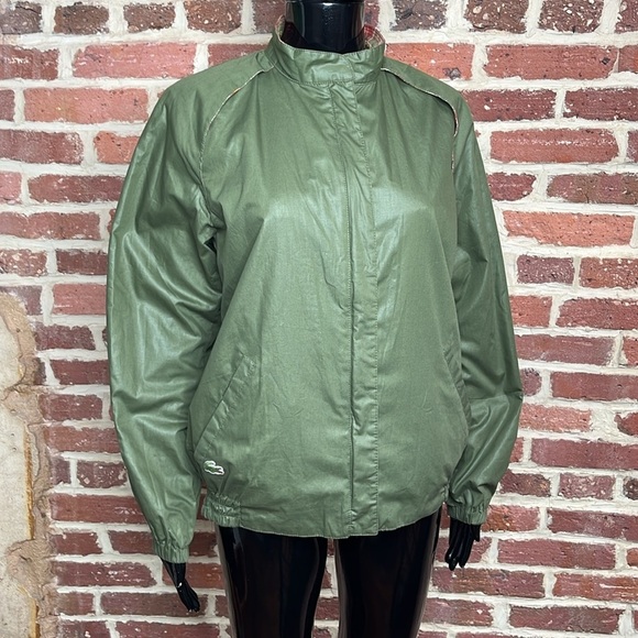 Vintage 80s Reversible Lacoste Jacket with in Green and Plaid Options Size S - Picture 9 of 14